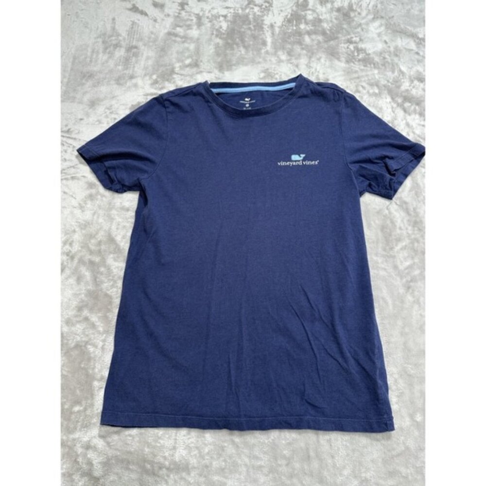 Vineyard Vines‎ T-Shirt Boys Youth Size XL Blue Short Sleeve Crew Neck EUC